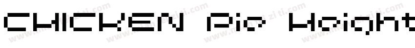 CHICKEN Pie Height R字体转换